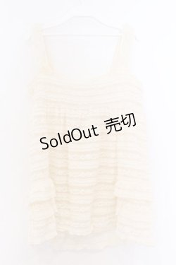 画像3: axes femme / ティアードレースオーバーキャミ M キナリ O-26-02-18-1093-AX-TO-OW-OS