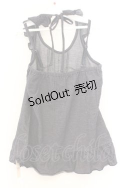 画像3: axes femme / フリルホルターキャミソール M ブルー O-26-02-18-1096-AX-TO-OW-OS