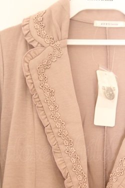 画像2: axes femme / 裾レース使いカットジャケット M ピンクベージュ O-26-02-18-1097-AX-JA-OW-OS