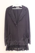 axes femme / 裾レース使いカットジャケット M コン O-26-02-18-1099-AX-JA-OW-OS
