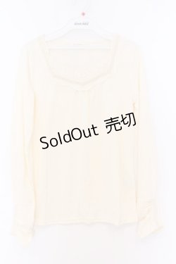 画像1: axes femme / パール使いインナープルオーバー M キナリ O-26-02-18-1100-AX-TO-OW-OS