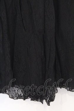 画像2: axes femme / レーシーロングスカート  クロ O-26-02-18-1012-AX-SK-IG-OS