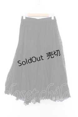 画像3: axes femme / レーシーロングスカート  クロ O-26-02-18-1012-AX-SK-IG-OS