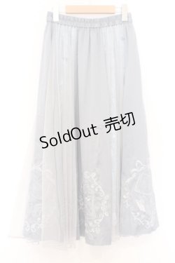 画像1: axes femme / ＜美女と野獣＞スカート  サックス O-26-02-18-1014-AX-SK-IG-OS