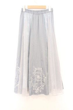 画像3: axes femme / ＜美女と野獣＞スカート  サックス O-26-02-18-1014-AX-SK-IG-OS