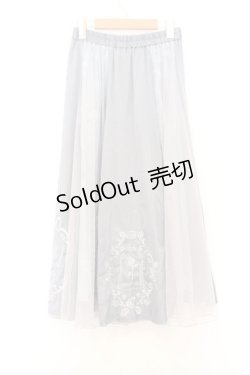 画像3: axes femme / ＜美女と野獣＞スカート  サックス O-26-02-18-1014-AX-SK-IG-OS