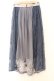 画像3: axes femme / リリー柄チュール刺繍スカート  ブルー O-26-02-18-1016-AX-SK-IG-OS (3)