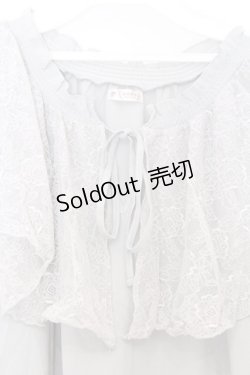 画像2: axes femme / レース襟楊柳シフォンプルオーバー  ミント O-26-02-18-1019-AX-TO-IG-OS