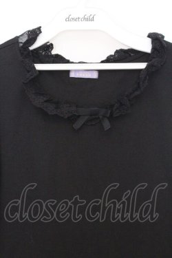 画像2: axes femme kawaii / チュールフリルカットソー  クロ O-26-02-18-1020-AX-TO-IG-OS