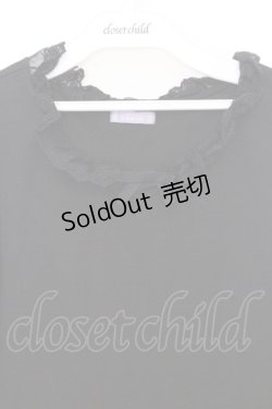 画像2: axes femme kawaii / チュールフリルカットソー  クロ O-26-02-18-1020-AX-TO-IG-OS