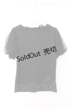 画像3: axes femme kawaii / チュールフリルカットソー  クロ O-26-02-18-1020-AX-TO-IG-OS