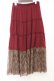 画像3: axes femme / 裾レースティアードスカート  ワイン O-26-02-18-1022-AX-OP-IG-OS (3)