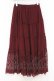画像1: axes femme / 裾レースティアードスカート M ワイン O-26-02-18-1024-AX-SK-IG-OS (1)