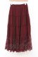 画像3: axes femme / 裾レースティアードスカート M ワイン O-26-02-18-1024-AX-SK-IG-OS (3)