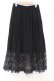 画像1: axes femme / 裾レースティアードスカート  クロ O-26-02-18-1025-AX-SK-IG-OS (1)