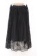 画像3: axes femme / リリー柄チュール刺繍スカート M クロ O-26-02-18-1026-AX-SK-IG-OS (3)