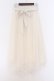 画像1: axes femme POETIQUE / シャイニーチュールレイヤードスカート  アイボリー O-26-02-18-1028-AX-SK-IG-OS (1)