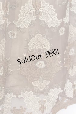 画像2: axes femme / グラデチュール刺繍スカート  キャメル O-26-02-18-1029-AX-SK-IG-OS