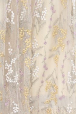 画像2: axes femme / 刺繍チュールスカート  ベージュ系 O-26-02-18-1030-AX-SK-IG-OS