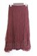 画像1: axes femme / レーシーロングスカート  ワイン O-26-02-18-1032-AX-SK-IG-OS (1)