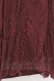 画像2: axes femme / レーシーロングスカート  ワイン O-26-02-18-1032-AX-SK-IG-OS (2)