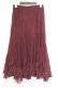 画像3: axes femme / レーシーロングスカート  ワイン O-26-02-18-1032-AX-SK-IG-OS (3)