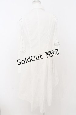 画像4: BPN / フィッシュテールベルテッドブラウス M ホワイト O-26-02-18-008-GO-BL-IG-OS