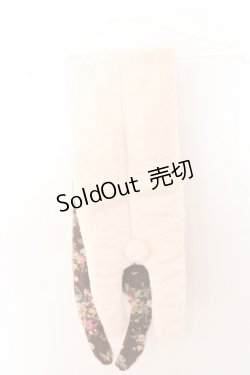 画像4: axes femme / うさぎマフラー  アイボリー×ブラウン O-26-02-18-009-AX-ZA-IG-OS