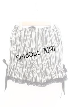 画像3: PEACE NOW / クロスストライプドロワーズ  ブラック×ホワイト O-26-02-18-010-PU-PA-IG-OS