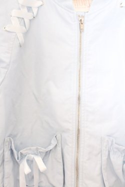 画像2: Secret Honey / ショルダーレースアップブルゾン  サックス O-26-02-18-012-CA-JA-IG-OS