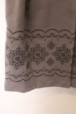 画像2: axes femme / パネル刺繍ダッフルコート M グレー O-26-02-18-013-AX-CO-IG-ZTC002 (2)