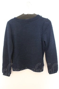 画像4: axes femme / プードルファーVネックトップス  ネイビー O-26-02-18-014-AX-TO-IG-OS