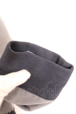 画像2: axes femme / プリーツデザインコート M グレー×ネイビー O-26-02-18-017-AX-CO-IG-OS