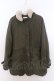 画像1: axes femme / フード付ミドル丈モッズコート M カーキグリーン O-26-02-18-019-AX-CO-OW-OS (1)