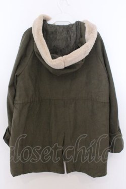 画像4: axes femme / フード付ミドル丈モッズコート M カーキグリーン O-26-02-18-019-AX-CO-OW-OS