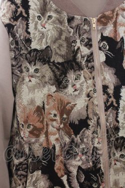 画像2: axes femme / 猫柄ゴブランブルゾン  ベージュ O-26-02-18-021-AX-JA-OW-OS