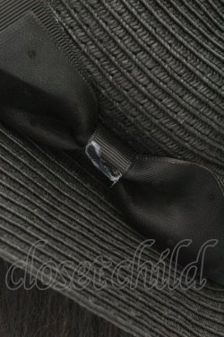 画像2: m petit by misako / TT*AMチュールリボンカンカン帽　  クロ O-26-02-19-036-LO-AC-IG-OS