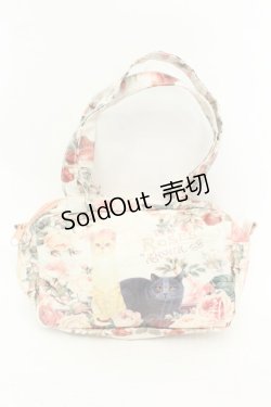 画像1: axes femme / 猫ちょっとバッグ  アイボリー O-26-02-19-046-AX-BG-IG-OS