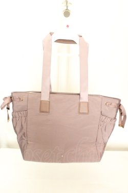 画像1: m petit by misako / サイドリボン付きトートバッグ  モカ O-26-02-19-048-LO-BG-IG-OS