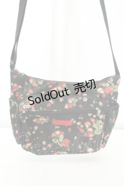 画像1: PINK HOUSE / 2019A/W ムック本 いちご柄ショルダーバッグ  クロ O-26-02-19-050-LO-BG-IG-OS