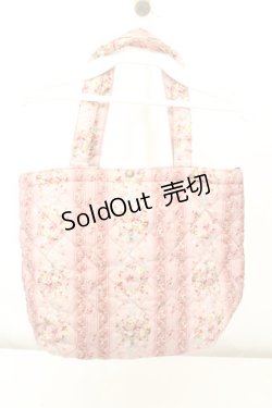 画像3: PINK HOUSE / キルトトートバッグ  ピンク フラワー柄 O-26-02-19-005-LO-BG-IG-OS