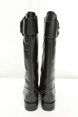 画像4: INGEBORG / カメリアコサージュベルテッドブーツ 22.5cm クロ O-26-02-19-052-LO-SH-IG-OS