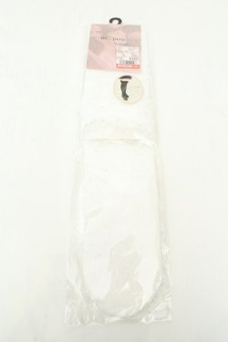 画像1: m petit by misako / AMOVKレーシーフリル 23~25cm シロ O-26-02-19-054-LO-ZA-OW-OS