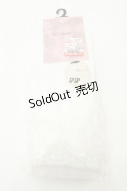 画像1: m petit by misako / AMCS3ダンレース　ソックス 23~25cm シロ O-26-02-19-056-LO-ZA-OW-OS