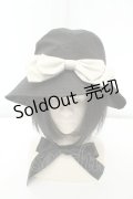 m petit by misako / サンリオコラボリボンバケットハット 57.5cm クロ O-26-02-19-061-LO-AC-OW-ZTK008
