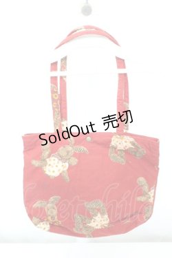 画像2: PINK HOUSE / うさぎプリントトートバッグ  アカ O-26-02-19-006-LO-BG-IG-ZT0222G