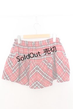 画像3: Candy stripper / リボンチェックスカパン 2 レッド O-26-02-19-1034-0-PA-OW-OS