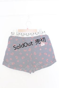 画像2: Candy Stripper / ペペ刺繍レイヤード風ショートパンツ S ネイビー×レッド O-26-02-19-1037-PU-PA-OW-OS