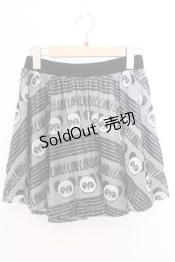 画像1: Candy Stripper / ペペジャガードパイルスカート 2 ブラック×グレー O-26-02-19-1039-PU-SK-OW-OS