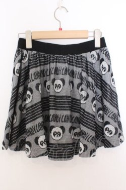 画像2: Candy Stripper / ペペジャガードパイルスカート 2 ブラック×グレー O-26-02-19-1039-PU-SK-OW-OS